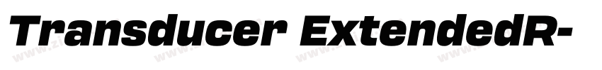 Transducer ExtendedR字体转换